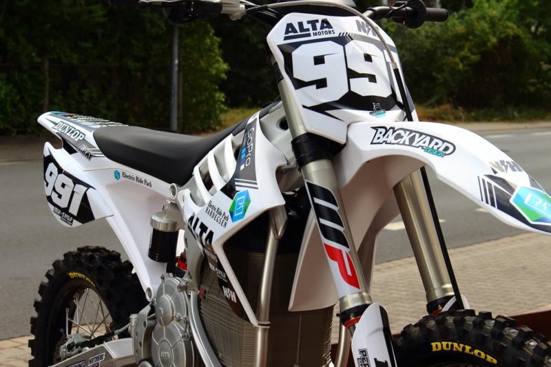 Alta Redshift MX Deutschland Europa Dekor Design Graphics 2019 Motocross E BIke Close Up