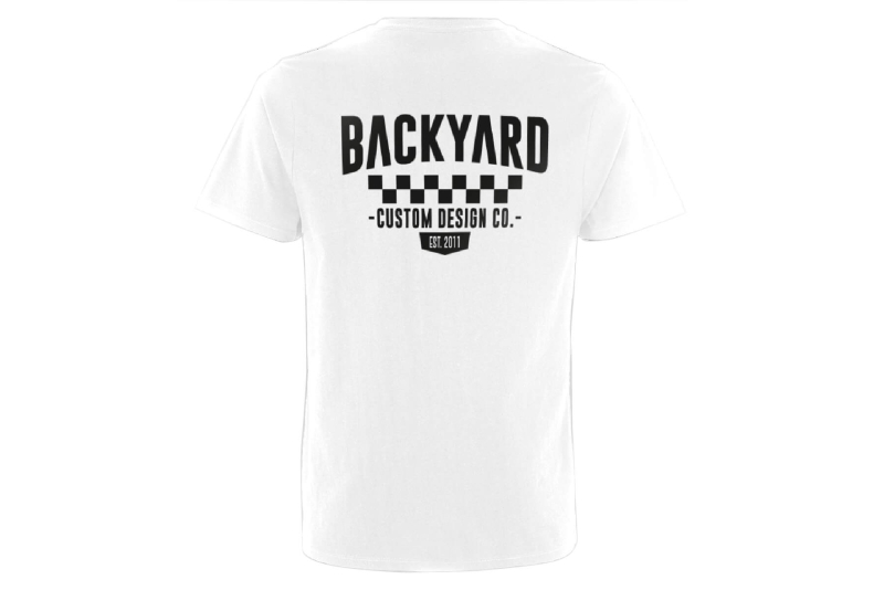 BYD T CHECKERED WHITE Back