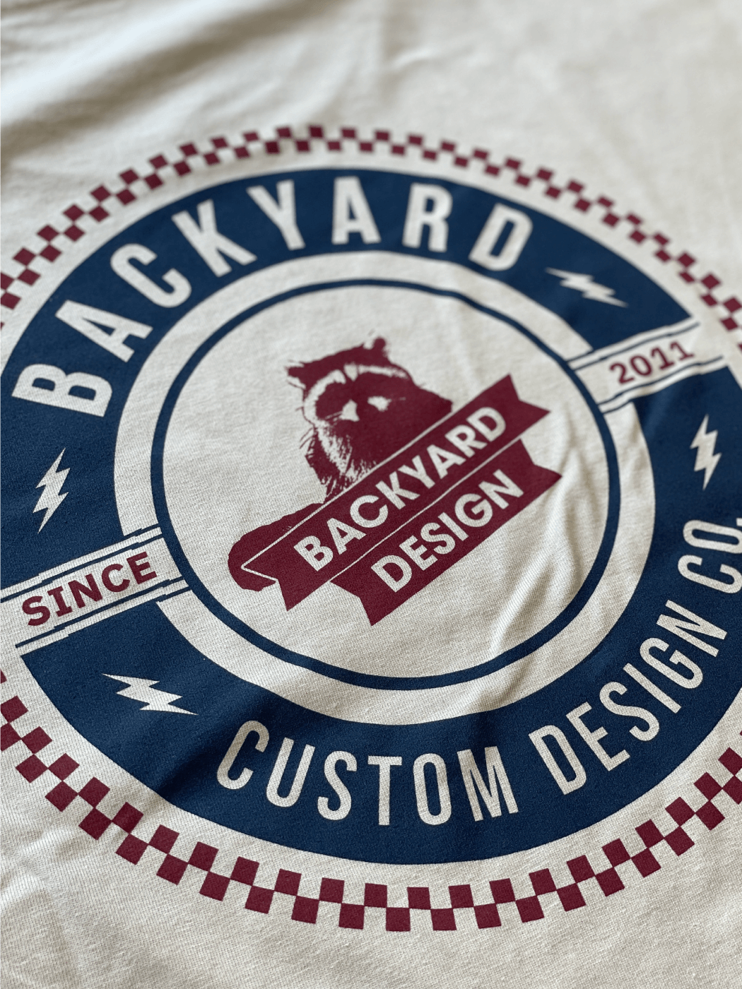 Backyard Design T-Shirt - Circle - Sand/ Backyard Design